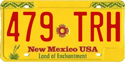 NM license plate 479TRH