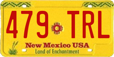 NM license plate 479TRL
