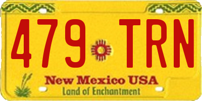 NM license plate 479TRN