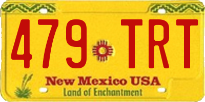 NM license plate 479TRT