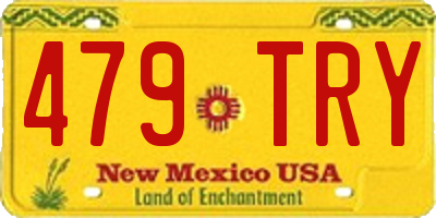 NM license plate 479TRY