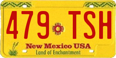 NM license plate 479TSH