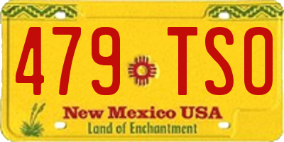 NM license plate 479TSO