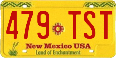 NM license plate 479TST