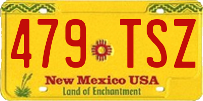 NM license plate 479TSZ