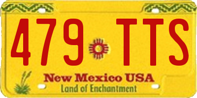 NM license plate 479TTS