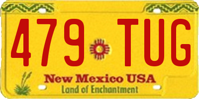 NM license plate 479TUG