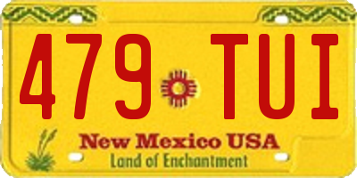 NM license plate 479TUI