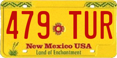 NM license plate 479TUR