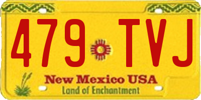 NM license plate 479TVJ