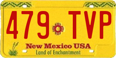 NM license plate 479TVP