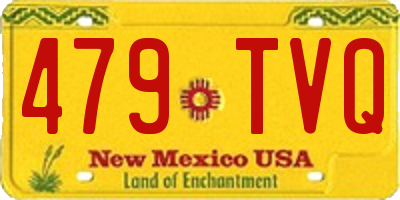 NM license plate 479TVQ