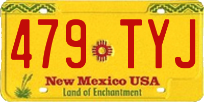 NM license plate 479TYJ