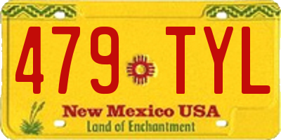 NM license plate 479TYL