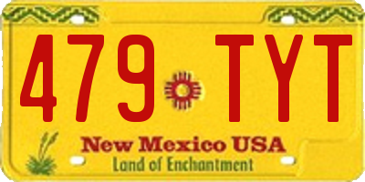 NM license plate 479TYT