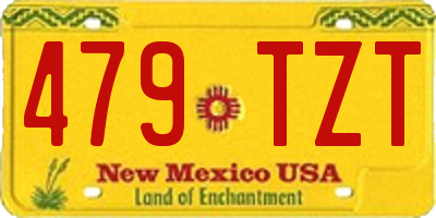 NM license plate 479TZT