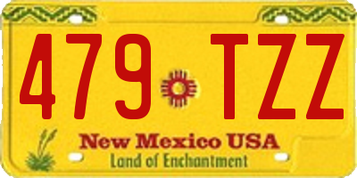 NM license plate 479TZZ