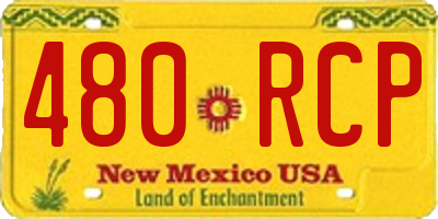 NM license plate 480RCP