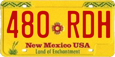 NM license plate 480RDH