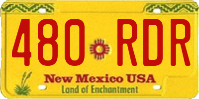 NM license plate 480RDR