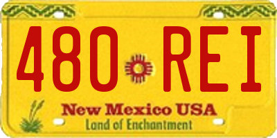 NM license plate 480REI