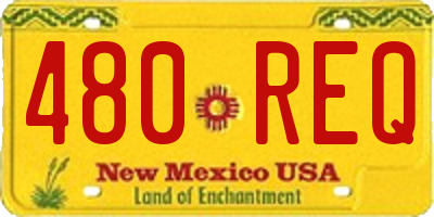 NM license plate 480REQ