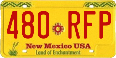 NM license plate 480RFP