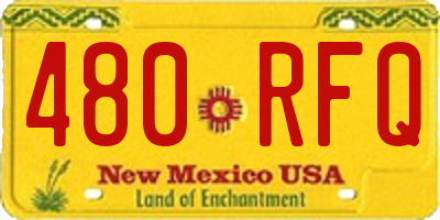 NM license plate 480RFQ