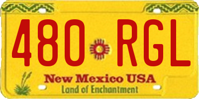 NM license plate 480RGL