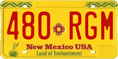 NM license plate 480RGM