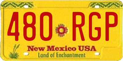NM license plate 480RGP
