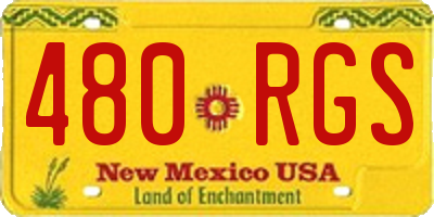 NM license plate 480RGS