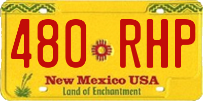 NM license plate 480RHP