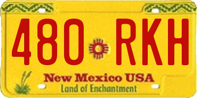 NM license plate 480RKH