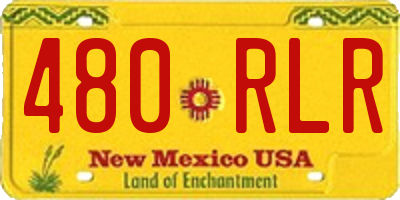NM license plate 480RLR