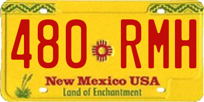 NM license plate 480RMH
