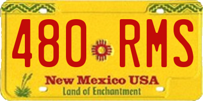 NM license plate 480RMS