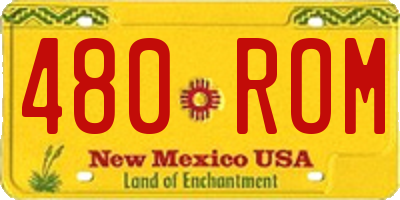 NM license plate 480ROM