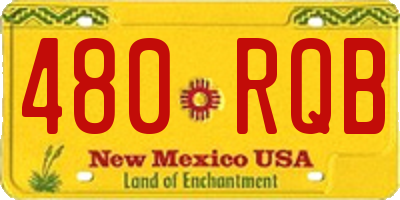 NM license plate 480RQB