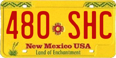 NM license plate 480SHC