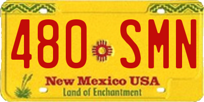 NM license plate 480SMN