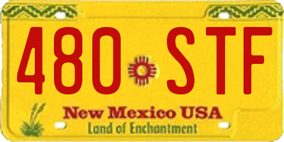 NM license plate 480STF