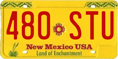 NM license plate 480STU