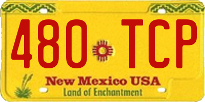 NM license plate 480TCP
