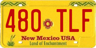 NM license plate 480TLF