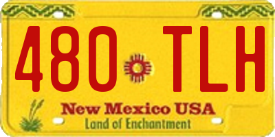 NM license plate 480TLH