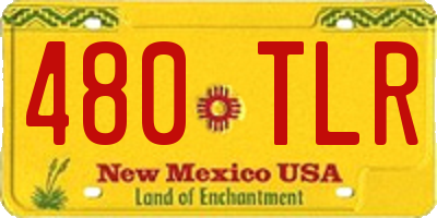 NM license plate 480TLR