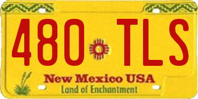 NM license plate 480TLS