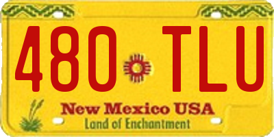 NM license plate 480TLU