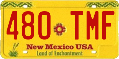 NM license plate 480TMF